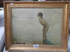 A gilt framed print on board, COLLECT ONLY.