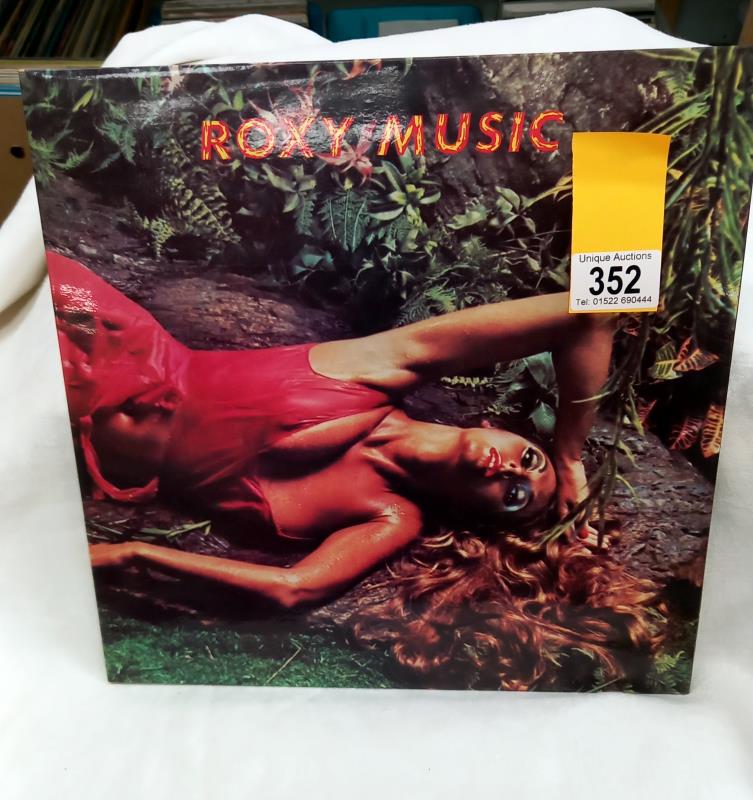 Roxy Music Stranded Pink rim island A1/B1 Excellent Condition