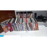 A quantity of new and used DVDs