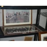 Two framed and glazed prints entitled 'Heads of Law' and 'Nine Pints to the Law' COLLECT ONLY.