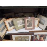 A good lot of framed and glazed engravings etc., COLLECT ONLY.