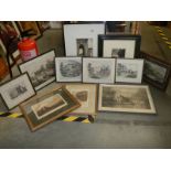 A good lot of framed and unframed engravings and prints, COLLECT ONLY.