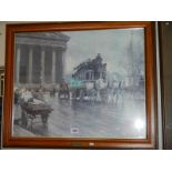 A mid 20th century French scene print, COLLECT ONLY.