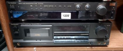 A Technics DAB tuner, ST-GT-1000 & a cassette deck RS-BX 404