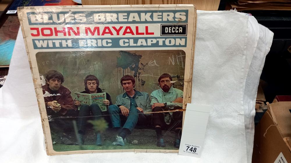 Blue Breakers, John Mayall with Clapton, record good condition cover used