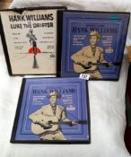 3 Hank WIlliams 78 box sets MGM including Luke the drifter