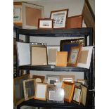 Three shelves of new and later picture frames, COLLECT ONLY.