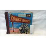 Cowboy Classics, Sons of the Pioneers 78s in folder, excellent condition