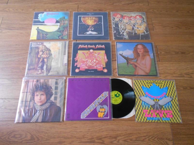 Collection of classic Rock vinyl LP's Generally Excellent condition