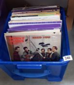 A box of mixed LPs, Pop etc