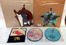 Yip Yip Coyote Dreams if the west, Shaped Disc + 4 others