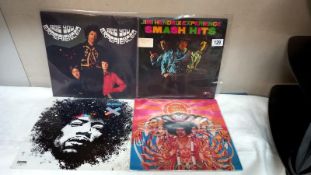 4 Jimi Hendrix LPs Kiss the Sky, AXIS Bold as Love, Are You Experienced, Smash Hits excellent
