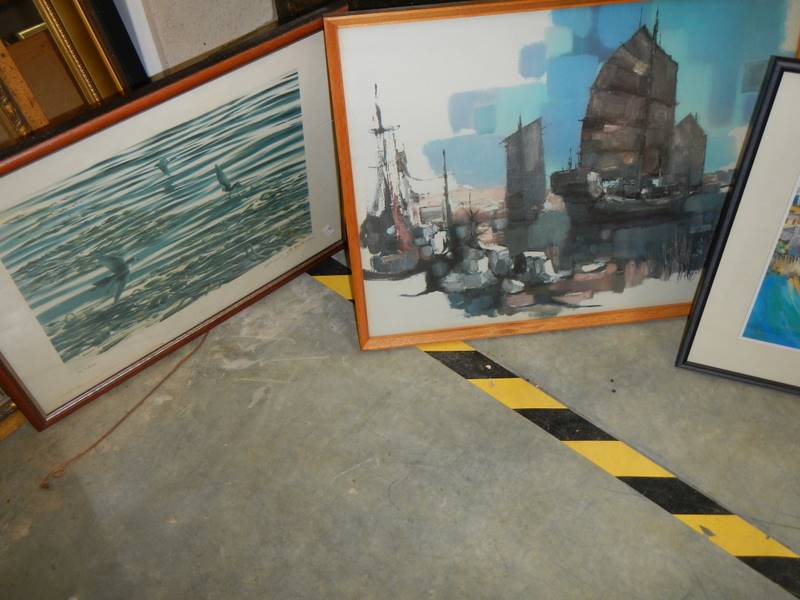A quantity of framed and glazed rural scenes etc., COLLECT ONLY, - Image 4 of 4