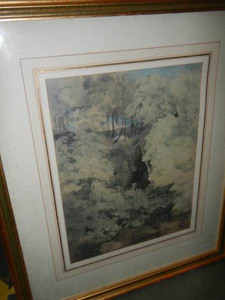 Five good furnishing watercolours and prints, COLLECT ONLY. - Image 2 of 7