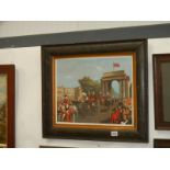 A framed and glazed print featuring a parade scene, COLLECT ONLY.
