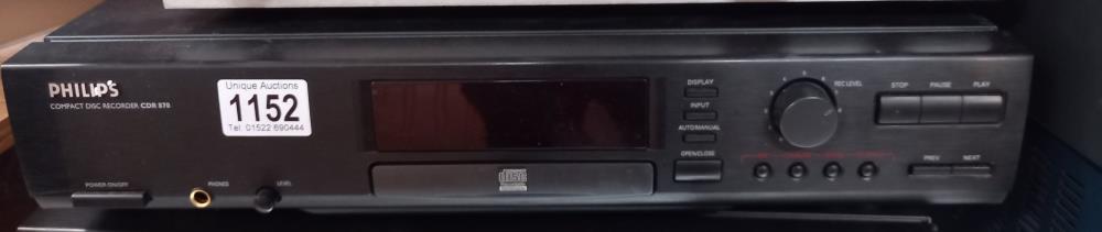 Philips CD recorder CDR 870