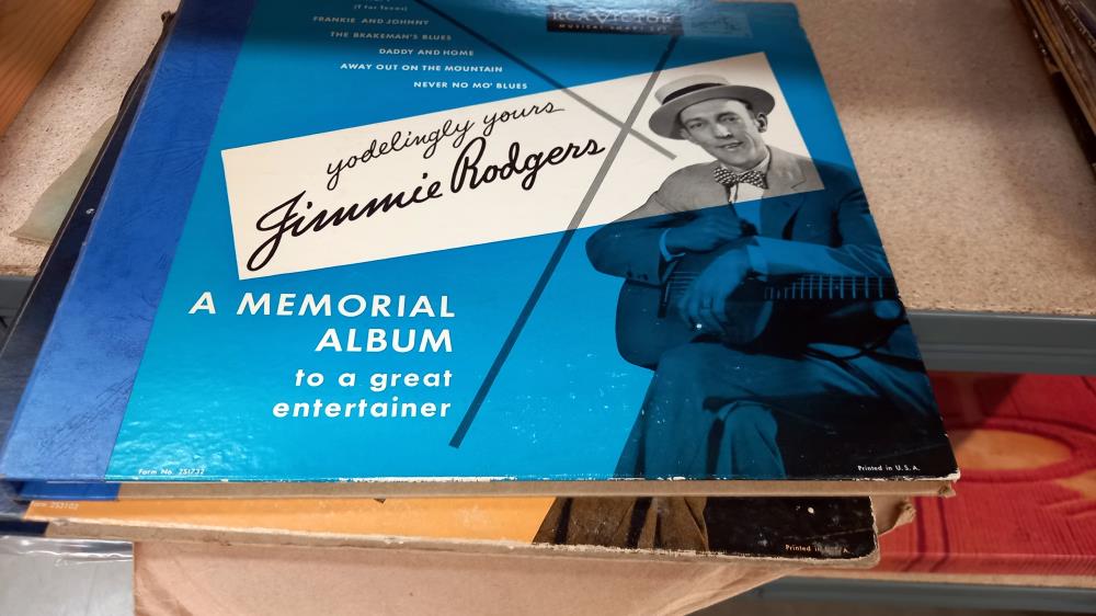 Jimmie Rodgers Memorial LP Vol 1+2 78's with cases and others - Image 2 of 3