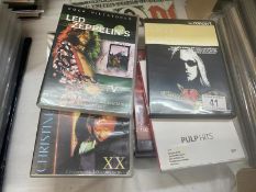 A quantity of Music and Rock DVDs including Led Zeppelin and Tom Petty and the Heartbreakers