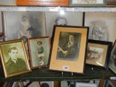 A good lot of old framed photographs, COLLECT ONLY.