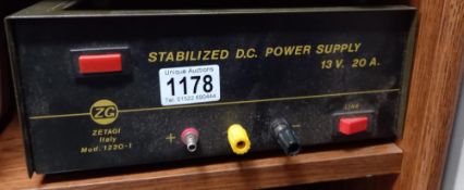 A Zetagi DC power supply