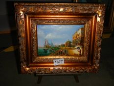 A gilt framed Venetian scene,