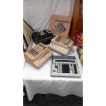 2 vintage Bell Punch plus model 509/s 509/fs and a cante De calculator adding machines COLLECT ONLY