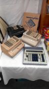 2 vintage Bell Punch plus model 509/s 509/fs and a cante De calculator adding machines COLLECT ONLY
