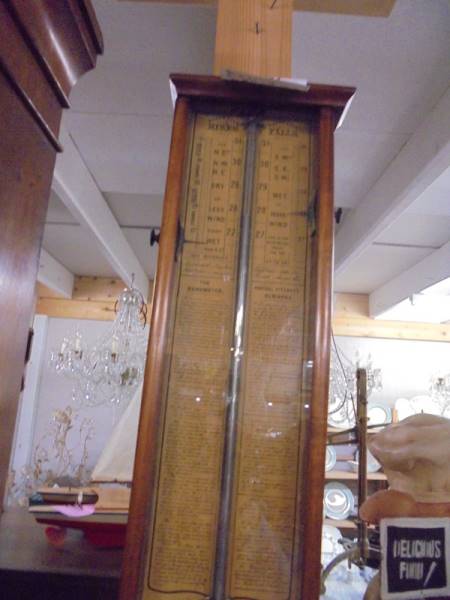 A Victorian barometer, a/f. COLLECT ONLY. - Image 2 of 3