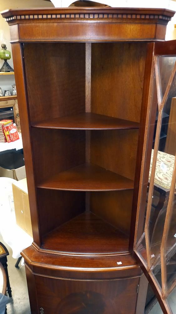 A mahogany corner cabinet, COLLECT ONLY - Image 3 of 3