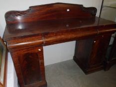 A Victorian double pedestal sideboard, COLLECT ONLY.