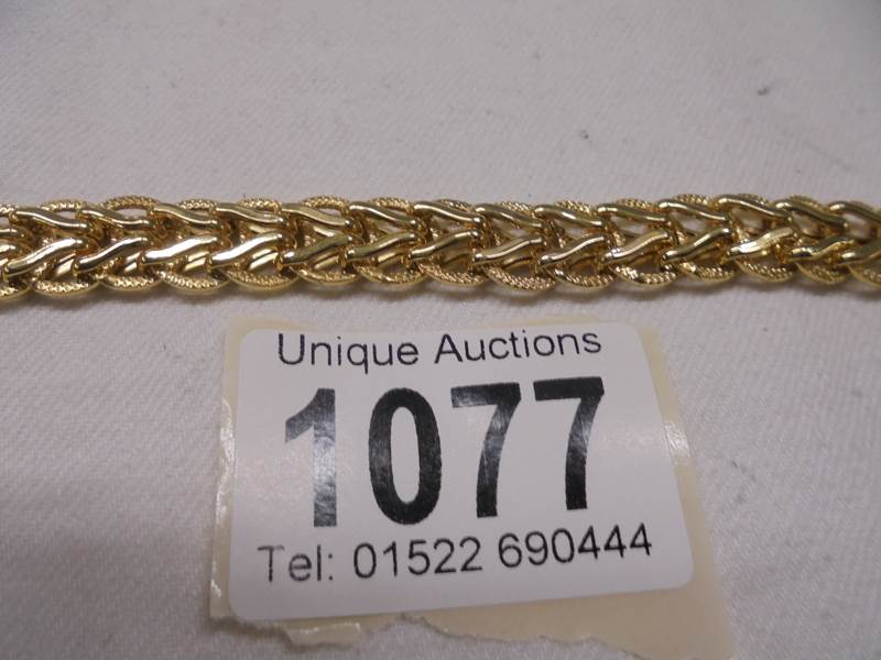 A 9ct gold bracelet, 13.6 grams. - Image 3 of 3