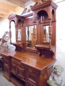 A superb quality Victorian mirror back sideboard,, COLLECT ONLY.