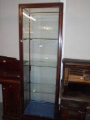 A Victorian mahogany display cabinet, COLLECT ONLY.