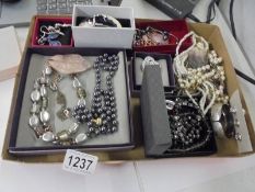 A mixed lot of good quality costume jewellery,