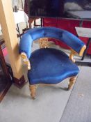 A mahogany tub chair,