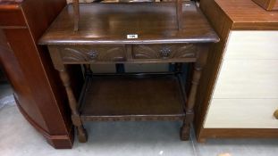 A vintage oak tea table COLLECT ONLY