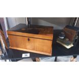 A good cedar wood box inlaid with dancers.