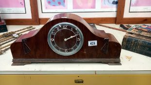 1950's quality Garrards 8 day mantel clock Westminster chimes in working order COLLECT ONLY