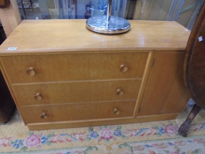 A 1960/70'S light coloured sideboard, COLLECT ONLY.