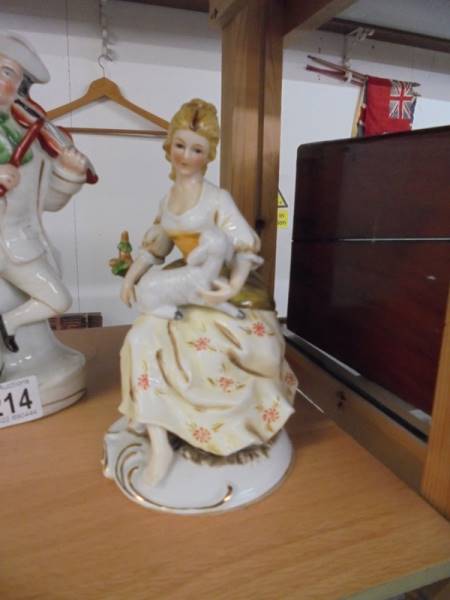 Two continental porcelain figurines. - Image 2 of 3