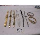 Eight ladies wrist watches including Sekonda and Oris,