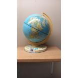 A Chad Valley vintage tin plate globe