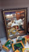 A gilt framed mirror 51cm x 61cm COLLECT ONLY