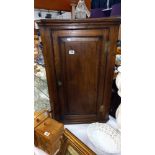 A 19c oak corner cupboard COLLECT ONLY