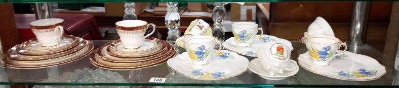 A quantity of cups and saucers etc by Duchess Winchester and Royal Vale etc