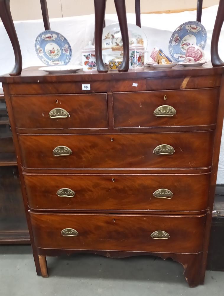 A Victorian mahogany Scotch chest of drawers