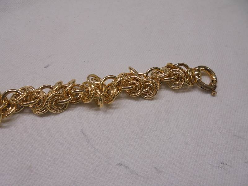 A 9ct gold bracelet, 12.8 grams. - Image 2 of 2