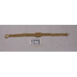 A 9ct gold rope twist bracelet, 12.5 grams.