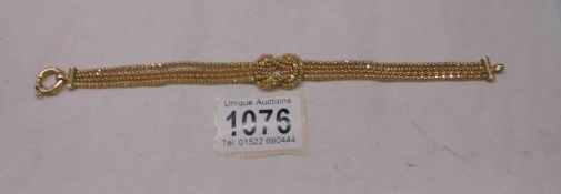 A 9ct gold rope twist bracelet, 12.5 grams.