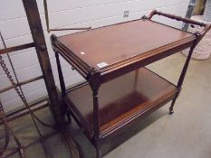 A mahogany tea trolley, COLLECT ONLY.
